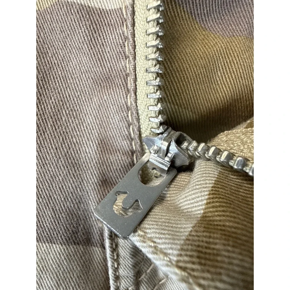 True Religion Ricky Pants Mens 42 Tan Camo Flap Straight Leg Military Preppy Hip